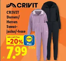Lidl CRIVIT Damen/Herren Sweatjacke/-hose Angebot