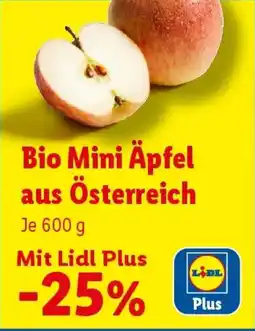 Lidl Bio Mini Äpfel aus Österreich Angebot