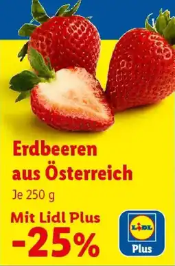 Lidl Erdbeeren aus Österreich Angebot