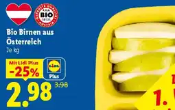 Lidl Bio Birnen aus Österreich Angebot