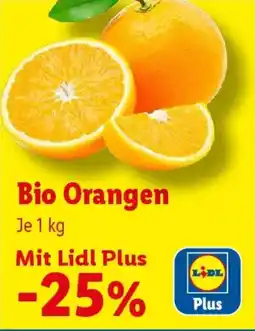 Lidl Bio Orangen Angebot