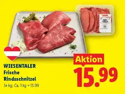 Lidl Wiesentaler Frische Rindsschnitzel Angebot