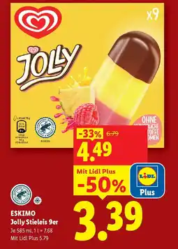 Lidl ESKIMO Jolly Stieleis 9er Angebot