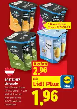 Lidl Gasteiner Limonade Angebot