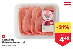 MPreis Schweine Kaiserteilschnitzel Angebot