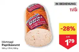MPreis Hörtnagl Paprikawurst Angebot
