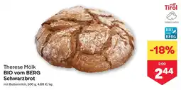 MPreis Therese Mölk BIO vom BERG Schwarzbrot Angebot