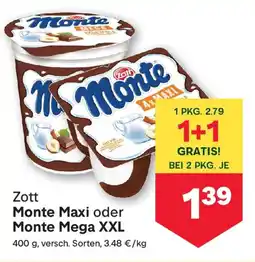 MPreis Zott Monte Maxi oder Monte Mega XXL Angebot