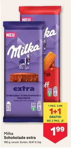 MPreis Milka Schokolade extra Angebot