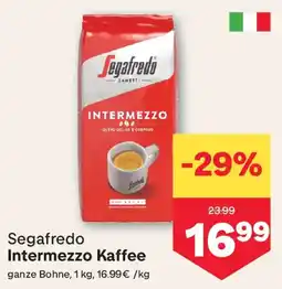 MPreis Segafredo Intermezzo Kaffee Angebot