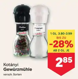 MPreis Kotányi Gewürzmühle Angebot