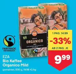 MPreis EZA Bio Kaffee Organico Mild Angebot