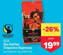 MPreis EZA Bio Kaffee Organico Espresso Angebot