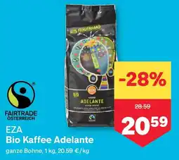 MPreis EZA Bio Kaffee Adelante Angebot