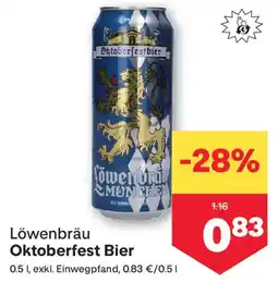 MPreis Löwenbräu Oktoberfest Bier Angebot