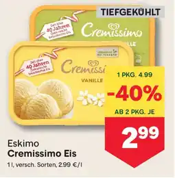 MPreis Eskimo Cremissimo Eis Angebot