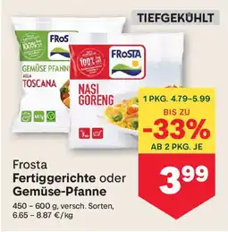 MPreis Frosta Fertiggerichte oder Gemüse-Pfanne Angebot