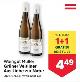 MPreis Weingut Müller Grüner Veltliner Aus Liebe zur Natur Angebot