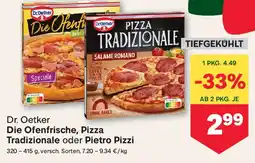 MPreis Dr. Oetker Die Ofenfrische, Pizza Tradizionale oder Pietro Pizzi Angebot