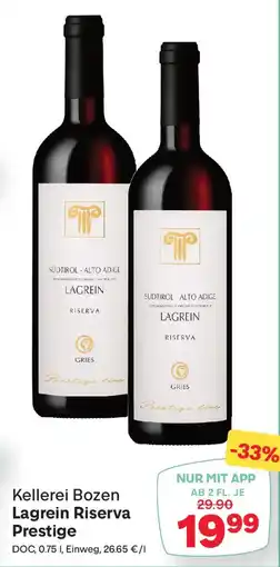 MPreis Kellerei Bozen Lagrein Riserva Prestige Angebot