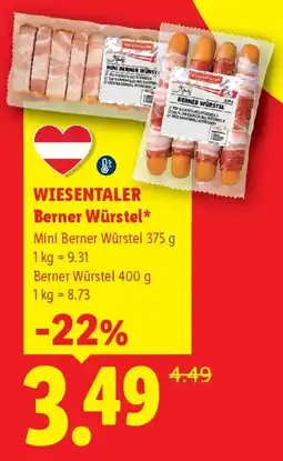 Lidl Wiesentaler Berner Würstel Angebot