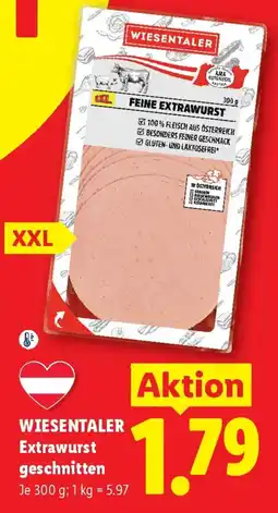 Lidl Wiesentaler Extrawurst geschnitten Angebot