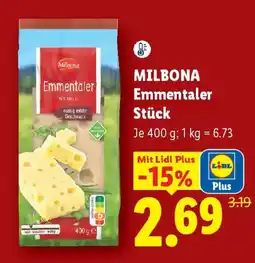 Lidl Milbona Emmentaler Stück Angebot