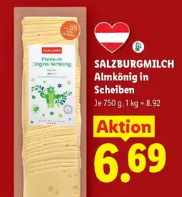 Lidl SALZBURGMILCH Almkönig in Scheiben Angebot
