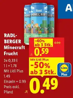Lidl Radl-Berger Minecraft Frucht Angebot