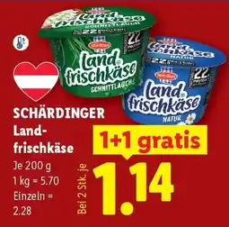 Lidl Schärdinger Land-frischkäse Angebot
