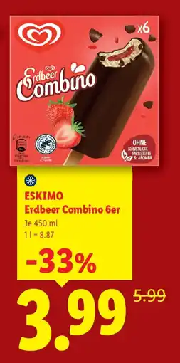Lidl ESKIMO Erdbeer Combino 6er Angebot