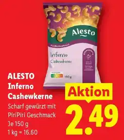 Lidl Alesto Inferno Cashewkerne Angebot