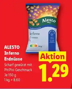 Lidl Alesto Inferno Erdnüsse Angebot
