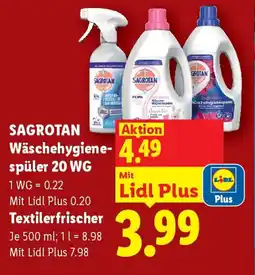 Lidl SAGROTAN Wäschehygiene-spüler 20 WG Textilerfrischer Angebot