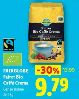 Lidl FAIRGLOBE Fairer Bio Caffè Crema Angebot
