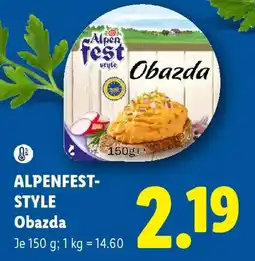 Lidl Alpenfest Style Obazda Angebot