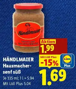 Lidl Händlmaier Hausmacher-senf süß Angebot