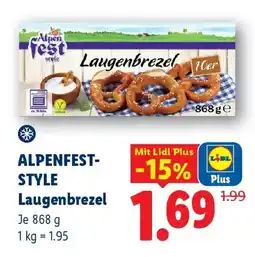 Lidl Alpenfest-style Laugenbrezel Angebot