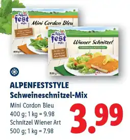 Lidl ALPENFESTSTYLE Schweineschnitzel-Mix Angebot