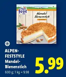 Lidl Alpen-feststyle Mandel-Bienenstich Angebot