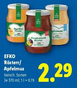 Lidl EFKO Rösterr/Apfelmus Angebot