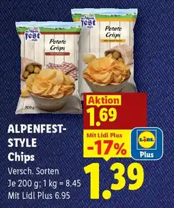 Lidl Alpenfest-Style Chips Angebot