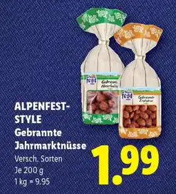 Lidl Alpenfest-Style Gebrannte Jahrmarktnüsse Angebot