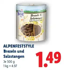 Lidl Alpenfeststyle Brezeln und Salzstangen Angebot