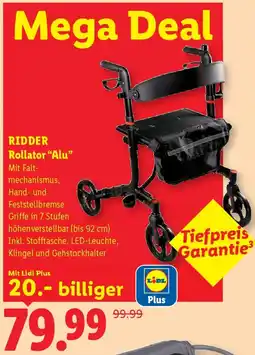 Lidl Ridder Rollator "Alu" Angebot