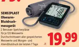 Lidl SensiPlast Oberarm-Blutdruckmessgerät Angebot