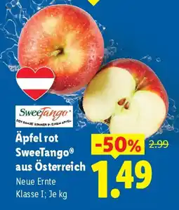 Lidl Äpfel rot SweeTango aus Österreich Angebot