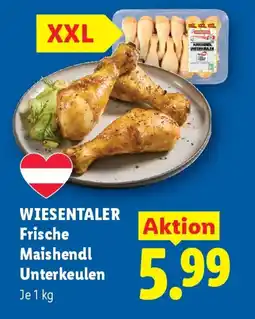 Lidl Wiesentaler Frische Maishendl Unterkeulen Angebot