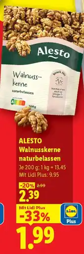 Lidl Alesto Walnusskerne naturbelassen Angebot