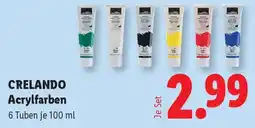 Lidl Crelando Acrylfarben Angebot